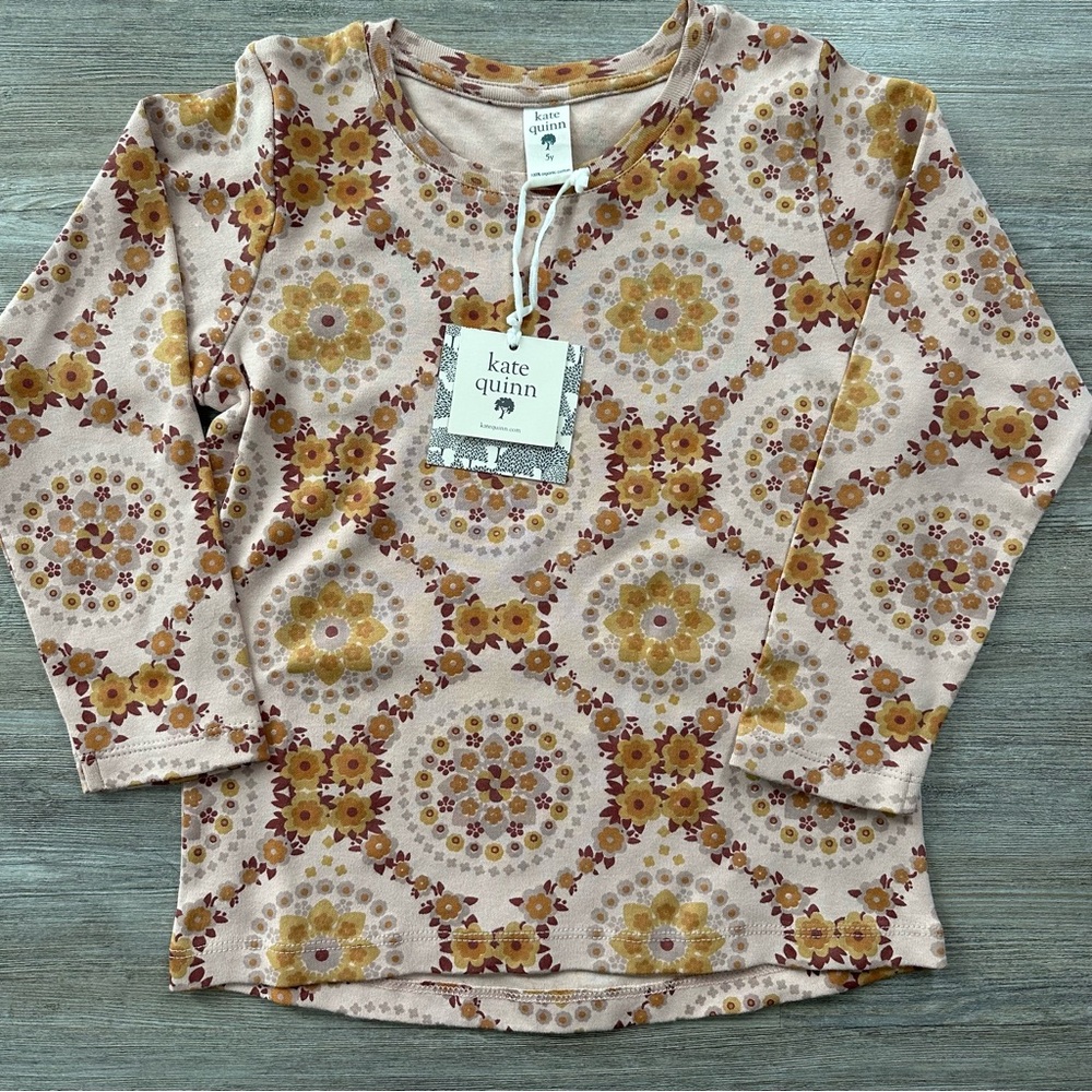 NWT Kate Quinn pink and orange shirt